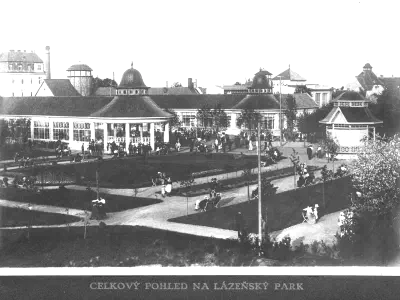 Celkový pohled na lázeňský park